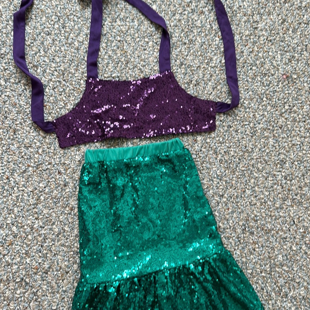Toddler girls sequin mermaid outfit